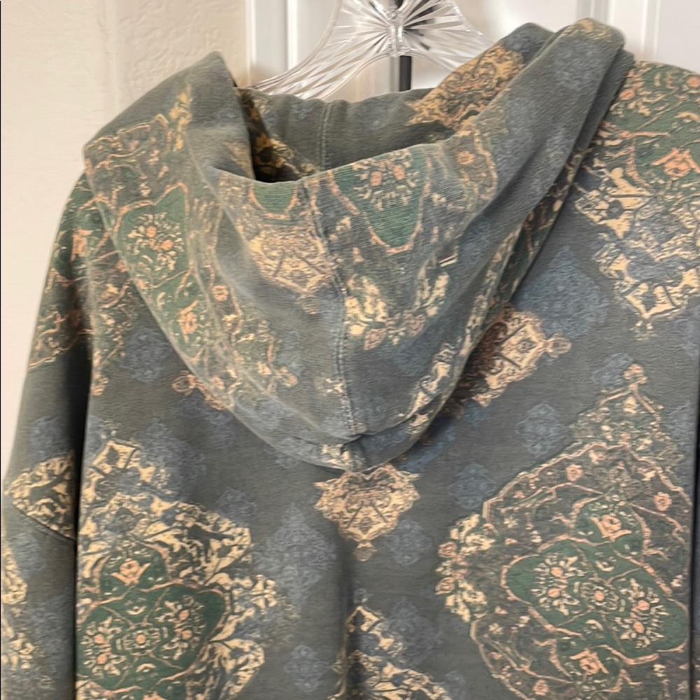 We The Free Green Patterned Hoodie - Picture 4 of 5